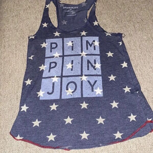 Pimpin Joy Stars 4th of July Tank XS - C
